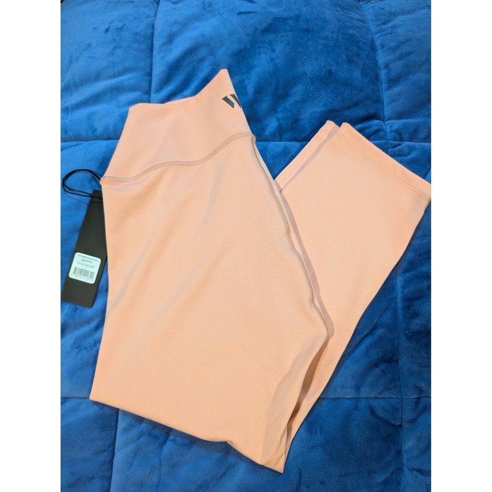 Wear It To Heart Camila Leggings Rose Blush High Rise Front Pocket NWT - Size L